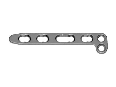 Placa Radio distal dorsal L cabeza con 2 orificios