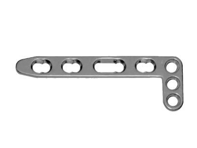Placa Radio distal dorsal L cabeza con 3 orificios